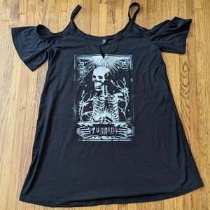 Black goth aesthetic dress